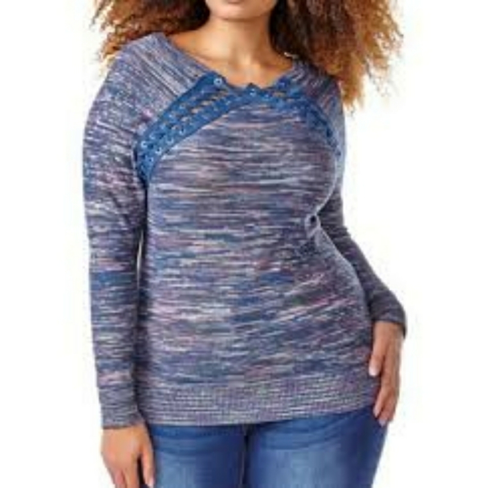LOVE & LEGEND Womens Knit Sweater Size 2X